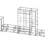 Чертеж Стенка для гостиной Ромира 14 BMS