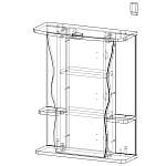 Схема сборки Зеркало для ванной Юпитер 2 BMS