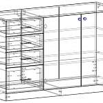 Чертеж Комод Александр-8 BMS