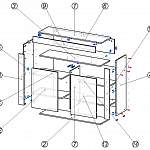 Схема сборки Комод Милан 2D BMS
