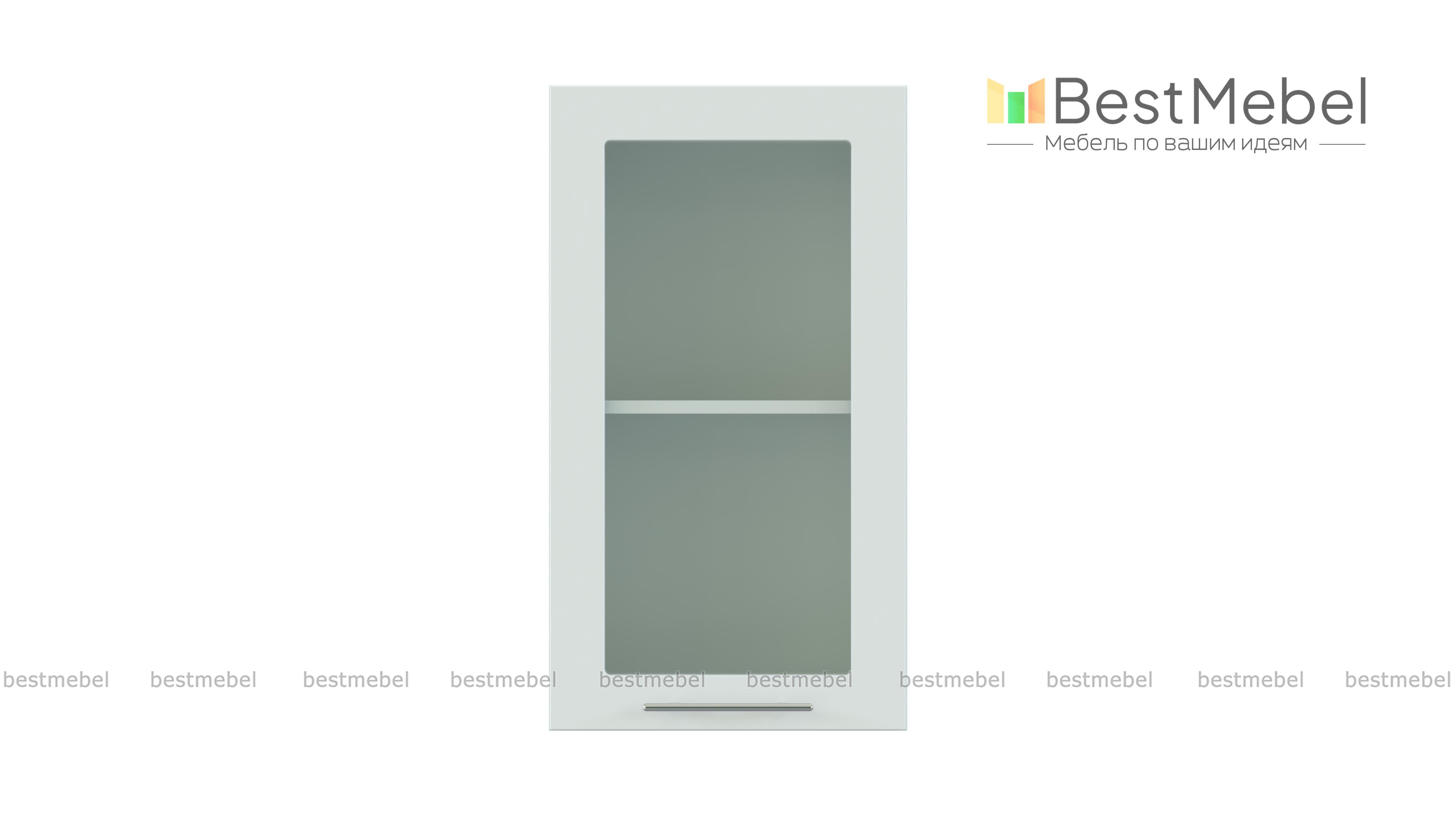 Шкаф верхний со стеклом 300 Капля BMS - Фото